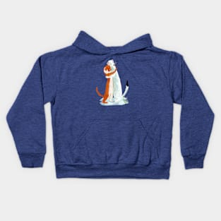 Weasel hugs !!! (cute) Kids Hoodie